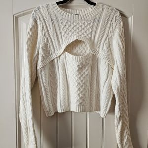 1.STATE Keyhole Sweater